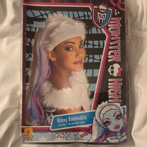 Monster High Abbey Bominable Hair and Collar Set - White and Pastel
